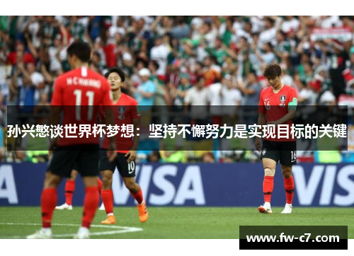 孙兴慜谈世界杯梦想：坚持不懈努力是实现目标的关键